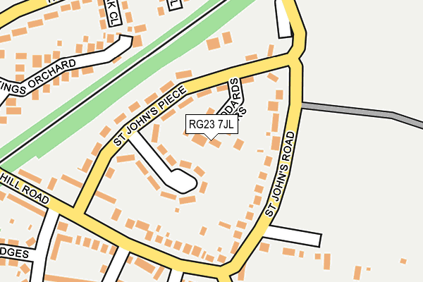 RG23 7JL map - OS OpenMap – Local (Ordnance Survey)