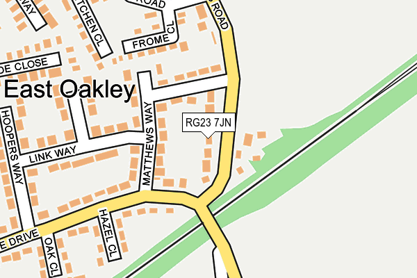 RG23 7JN map - OS OpenMap – Local (Ordnance Survey)