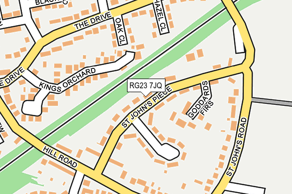 RG23 7JQ map - OS OpenMap – Local (Ordnance Survey)