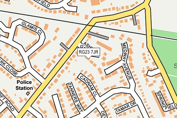 RG23 7JR map - OS OpenMap – Local (Ordnance Survey)