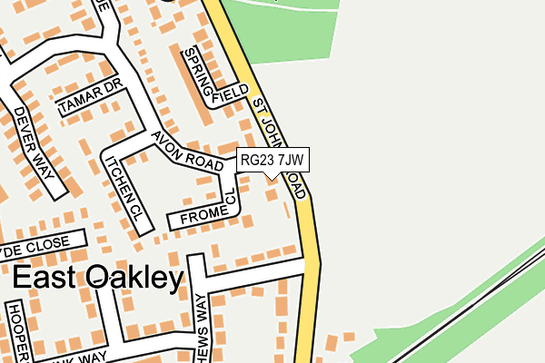 RG23 7JW map - OS OpenMap – Local (Ordnance Survey)