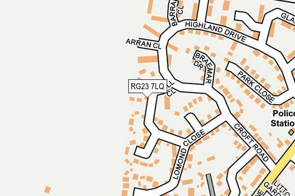 RG23 7LQ map - OS OpenMap – Local (Ordnance Survey)