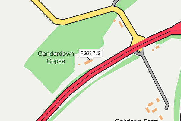 RG23 7LS map - OS OpenMap – Local (Ordnance Survey)