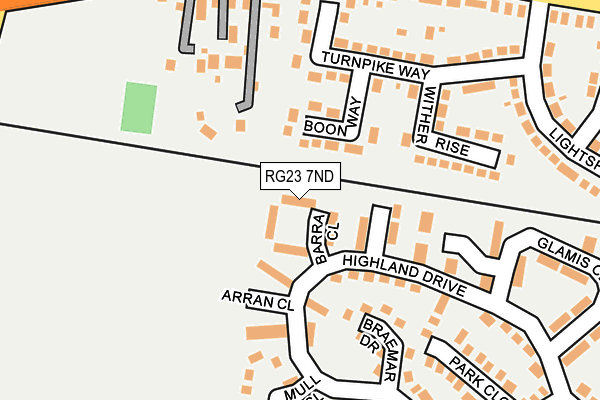 RG23 7ND map - OS OpenMap – Local (Ordnance Survey)