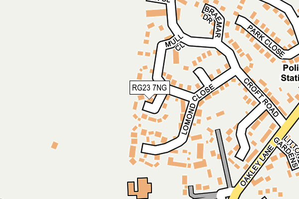 RG23 7NG map - OS OpenMap – Local (Ordnance Survey)