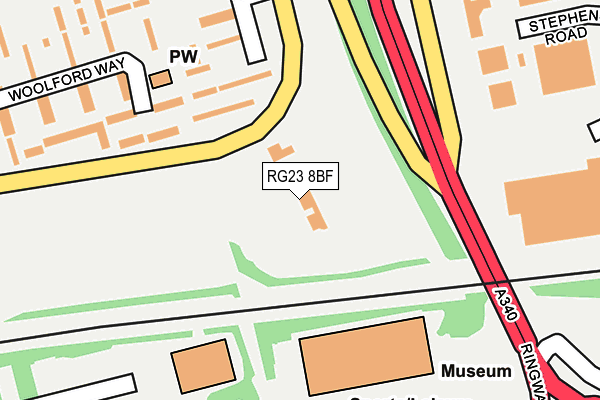RG23 8BF map - OS OpenMap – Local (Ordnance Survey)