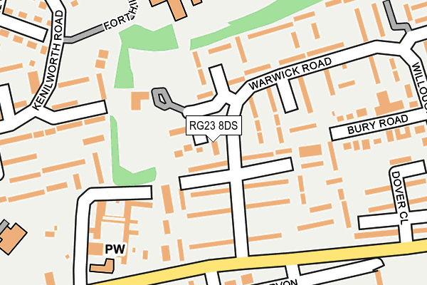 RG23 8DS map - OS OpenMap – Local (Ordnance Survey)