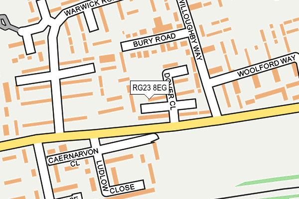RG23 8EG map - OS OpenMap – Local (Ordnance Survey)