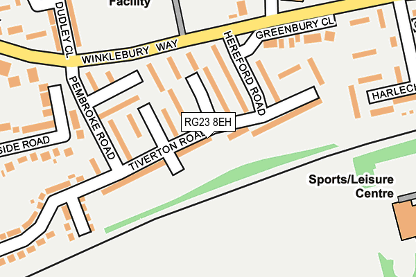 RG23 8EH map - OS OpenMap – Local (Ordnance Survey)