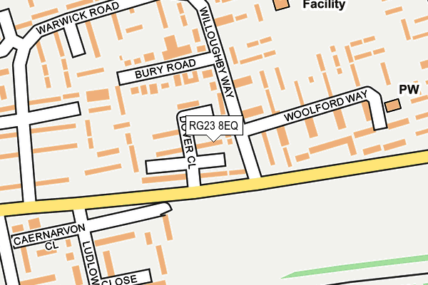 RG23 8EQ map - OS OpenMap – Local (Ordnance Survey)