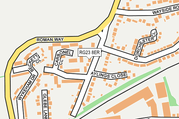 RG23 8ER map - OS OpenMap – Local (Ordnance Survey)