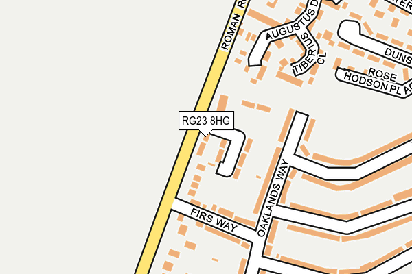 RG23 8HG map - OS OpenMap – Local (Ordnance Survey)