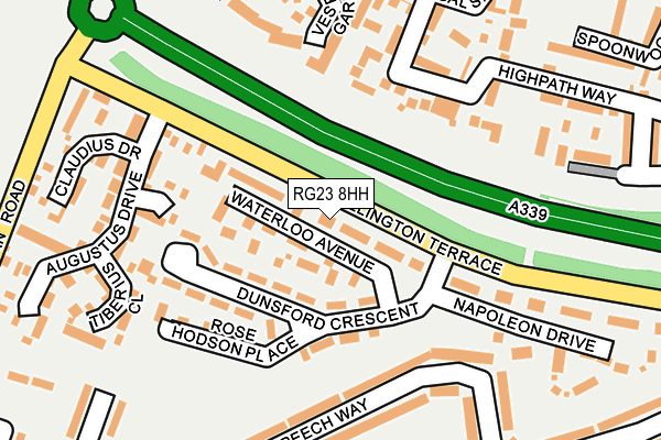 RG23 8HH map - OS OpenMap – Local (Ordnance Survey)