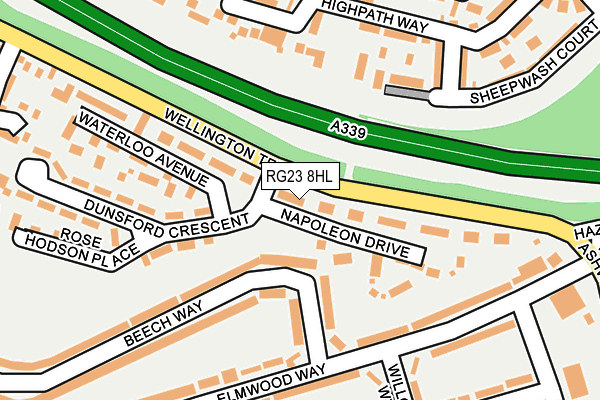 RG23 8HL map - OS OpenMap – Local (Ordnance Survey)