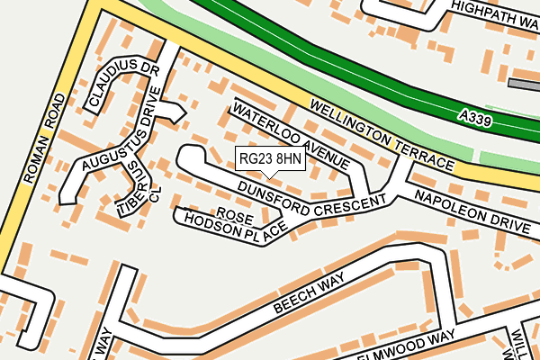 RG23 8HN map - OS OpenMap – Local (Ordnance Survey)