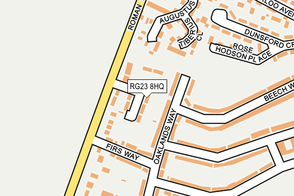 RG23 8HQ map - OS OpenMap – Local (Ordnance Survey)