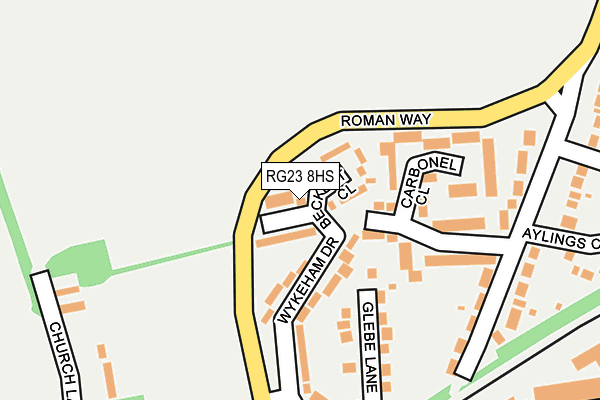 RG23 8HS map - OS OpenMap – Local (Ordnance Survey)