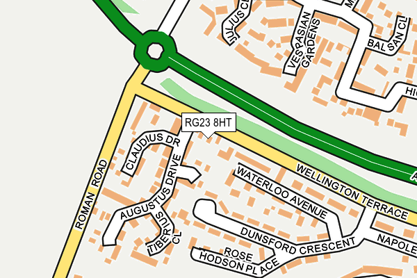 RG23 8HT map - OS OpenMap – Local (Ordnance Survey)