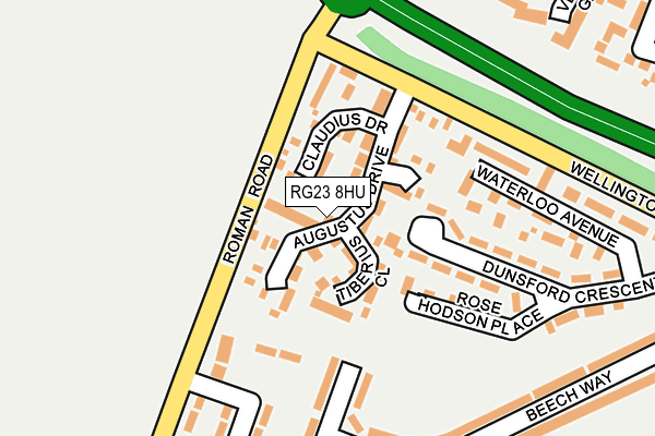 RG23 8HU map - OS OpenMap – Local (Ordnance Survey)