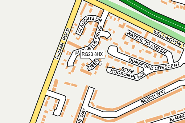 RG23 8HX map - OS OpenMap – Local (Ordnance Survey)