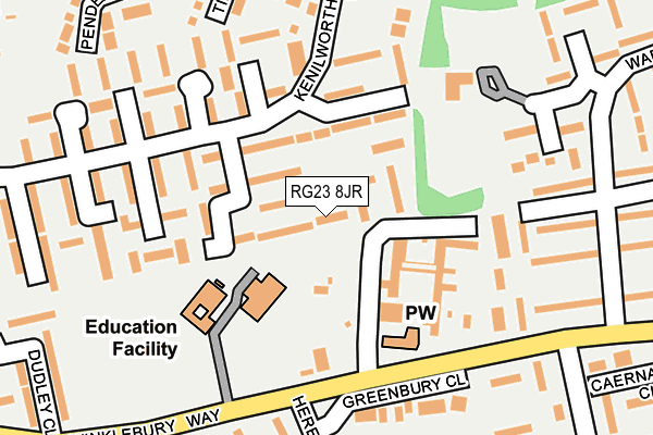 RG23 8JR map - OS OpenMap – Local (Ordnance Survey)