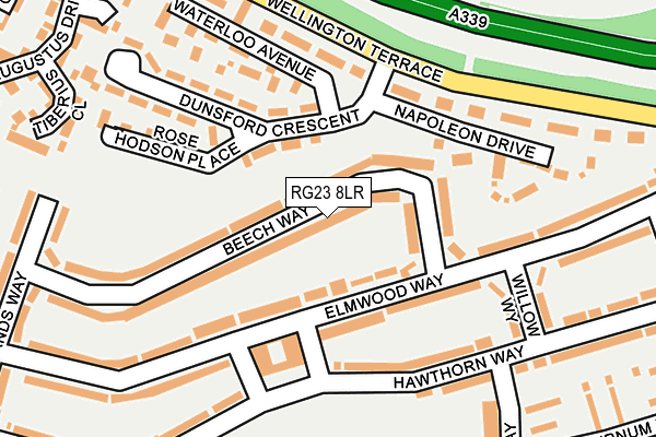 RG23 8LR map - OS OpenMap – Local (Ordnance Survey)