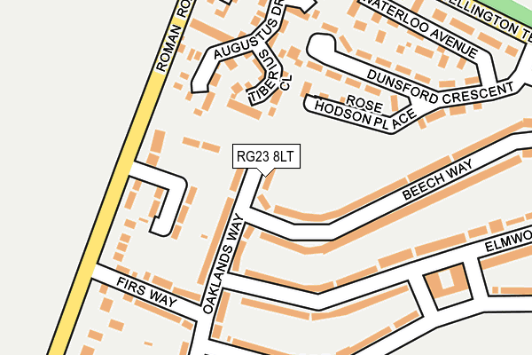 RG23 8LT map - OS OpenMap – Local (Ordnance Survey)
