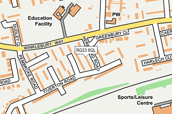 RG23 8QL map - OS OpenMap – Local (Ordnance Survey)