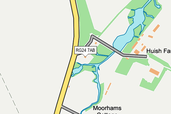 RG24 7AB map - OS OpenMap – Local (Ordnance Survey)