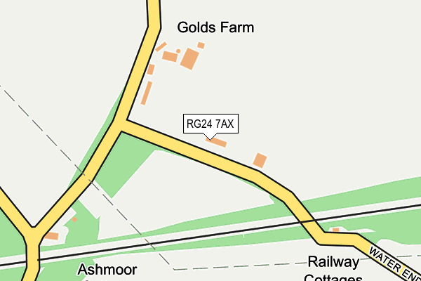 RG24 7AX map - OS OpenMap – Local (Ordnance Survey)