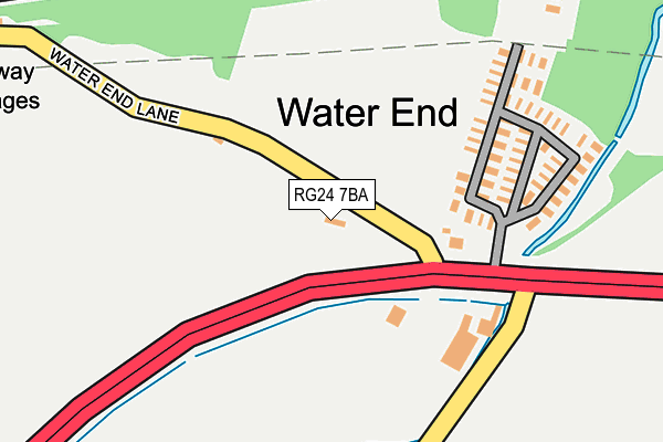 RG24 7BA map - OS OpenMap – Local (Ordnance Survey)