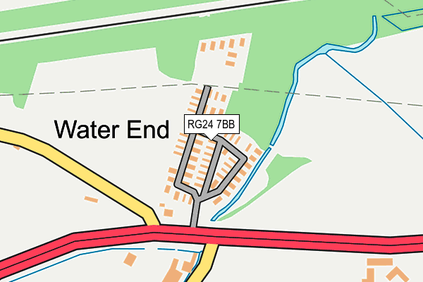 RG24 7BB map - OS OpenMap – Local (Ordnance Survey)