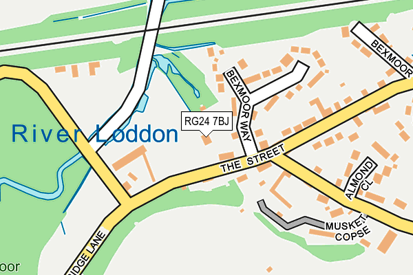 RG24 7BJ map - OS OpenMap – Local (Ordnance Survey)