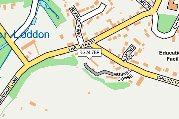 RG24 7BP map - OS OpenMap – Local (Ordnance Survey)