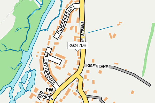 RG24 7DR map - OS OpenMap – Local (Ordnance Survey)