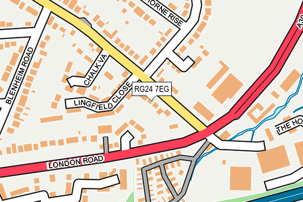 RG24 7EG map - OS OpenMap – Local (Ordnance Survey)