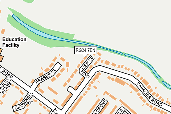RG24 7EN map - OS OpenMap – Local (Ordnance Survey)