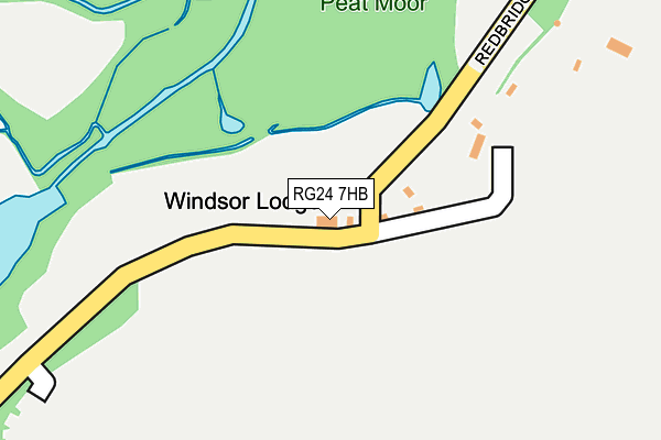 RG24 7HB map - OS OpenMap – Local (Ordnance Survey)