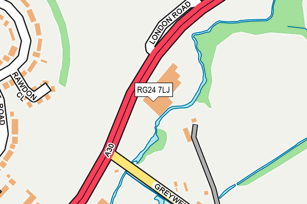 RG24 7LJ map - OS OpenMap – Local (Ordnance Survey)