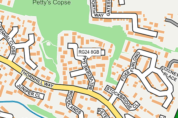 RG24 8GB map - OS OpenMap – Local (Ordnance Survey)