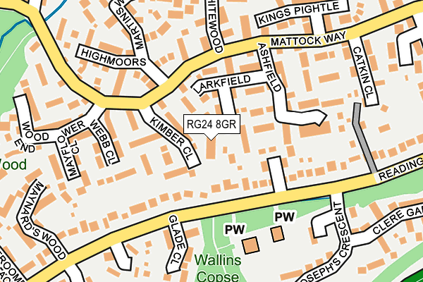 RG24 8GR map - OS OpenMap – Local (Ordnance Survey)