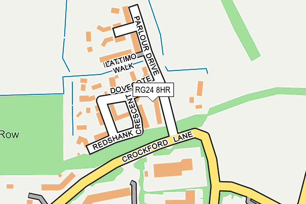 RG24 8HR map - OS OpenMap – Local (Ordnance Survey)