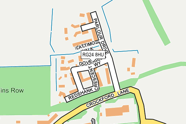 RG24 8HU map - OS OpenMap – Local (Ordnance Survey)