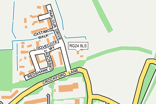 RG24 8LS map - OS OpenMap – Local (Ordnance Survey)