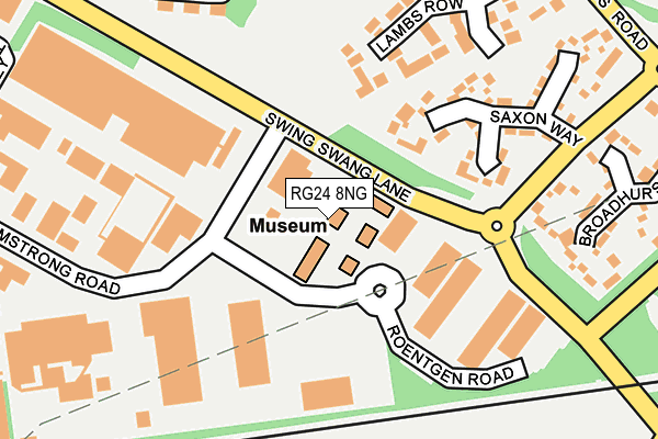 RG24 8NG map - OS OpenMap – Local (Ordnance Survey)