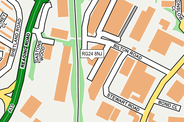RG24 8NJ map - OS OpenMap – Local (Ordnance Survey)