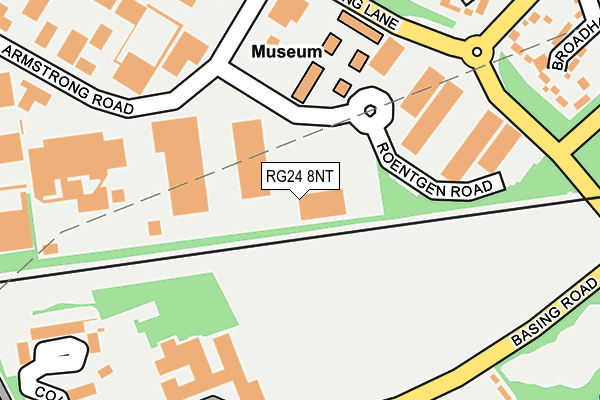 RG24 8NT map - OS OpenMap – Local (Ordnance Survey)