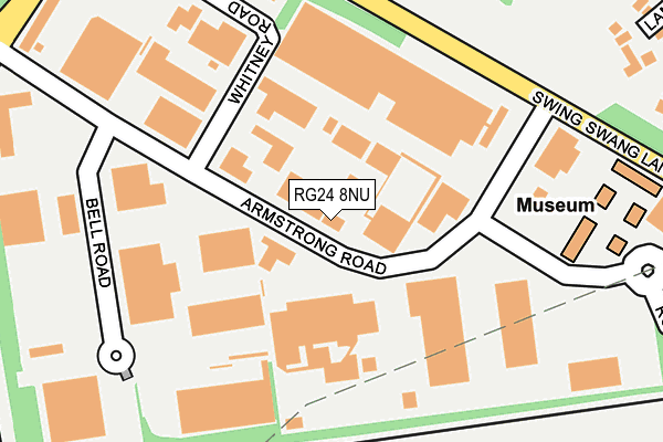RG24 8NU map - OS OpenMap – Local (Ordnance Survey)