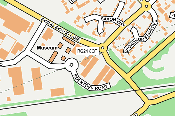RG24 8QT map - OS OpenMap – Local (Ordnance Survey)