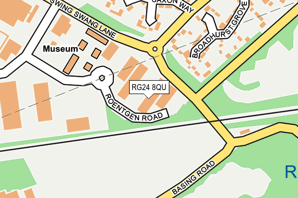 RG24 8QU map - OS OpenMap – Local (Ordnance Survey)